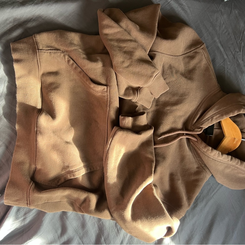 Cozy Brown Boxy Hoodie
